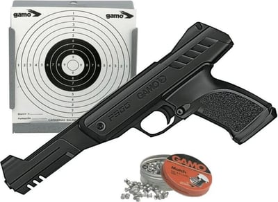 Gamo P-900 Break Barrel Air Pistol .177 + Pellet Trap + Gamo Match Pellets