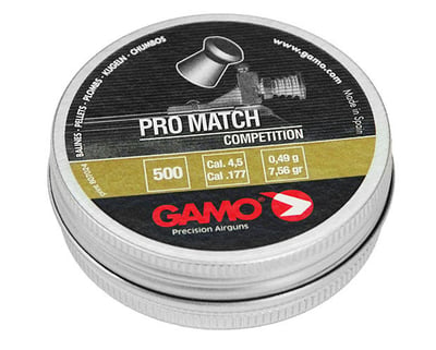 Gamo Pro Match .177 7.5gr Wadcutter 500 Rounds