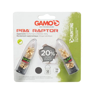 Gamo Raptor .22 9.8gr Domed PBA 50 Rounds