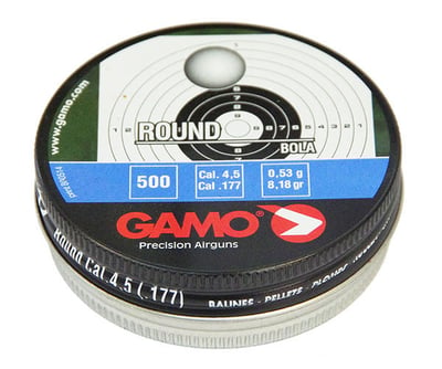 Gamo Round Bola .177 Pellets 500 Rounds