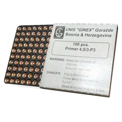 Ginex Small Pistol Primers 1000 Count