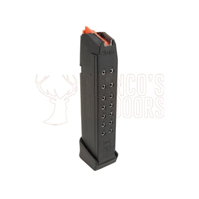 Glock 17 Magazine 17 Rounds 9mm Orange Follower