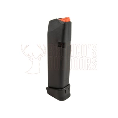 Glock 17 Magazine 17 Rounds 9mm Orange Follower