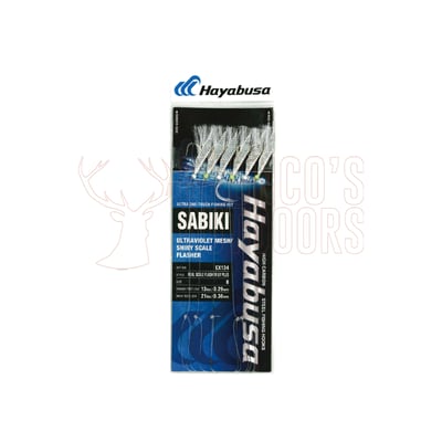 Hayabusa EX134 Real Scale Flasher UV Plus Sabiki #18