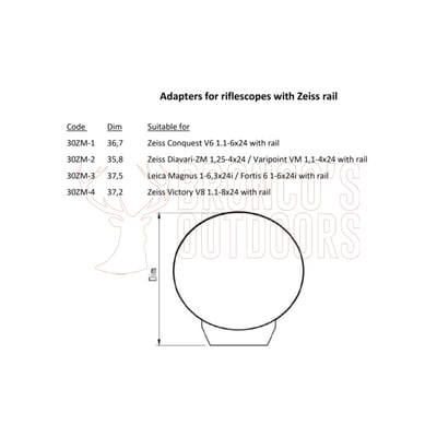 Hikmicro Rusan Q-R Adapter for M52 X 0.75 Thread 48mm