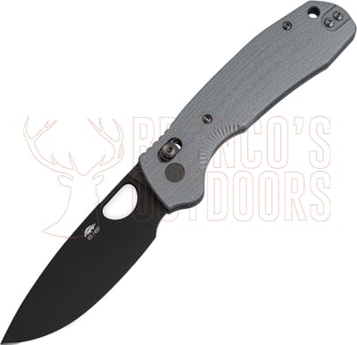 Honey Badger Crossbolt Drop Point Folding Knife Grey G10 Handles D2 Steel - Limited Edition