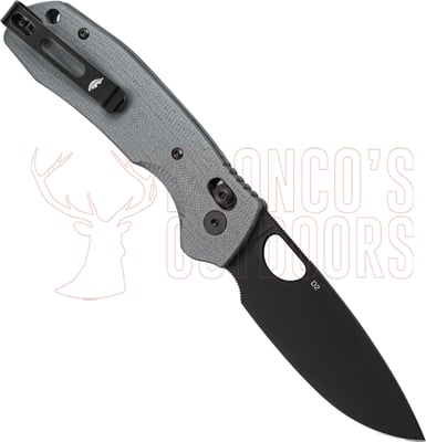 Honey Badger Crossbolt Drop Point Folding Knife Grey G10 Handles D2 Steel - Limited Edition