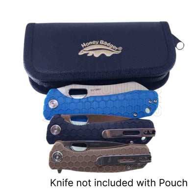 Honey Badger Nylon Zipper Pouch Black