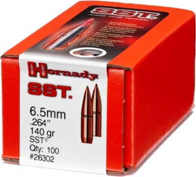 Hornady 6.5mm .264 Dia 140gr SST Projectiles 100 Count
