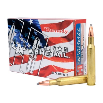 Hornady American Whitetail .270 Win 130gr InterLock SP 20 Rounds