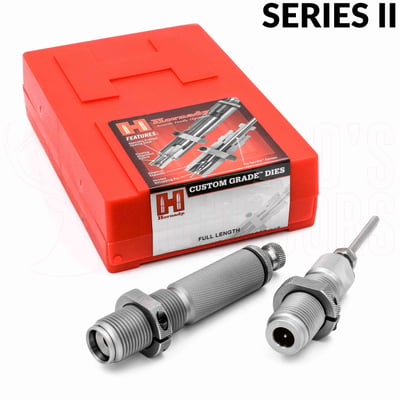 Hornady Custom Grade Dies Series II - 3 Die Set Handguns
