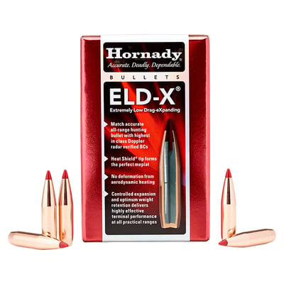 Hornady ELD-X Projectiles 6.5mm .264" 143gr 100 Count