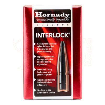 Hornady InterLock Projectiles .338 Cal .338" 250gr 100 Count