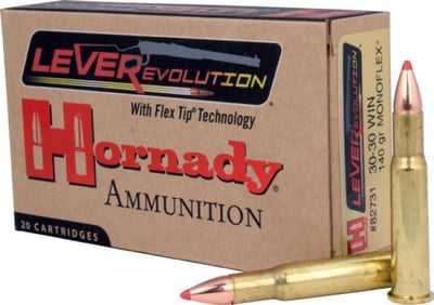 Hornady LEVERevolution .30-30 Win 140gr MonoFlex 20 Rounds