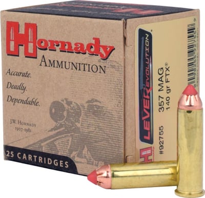 Hornady LEVERevolution .357 Magnum 140gr FTX