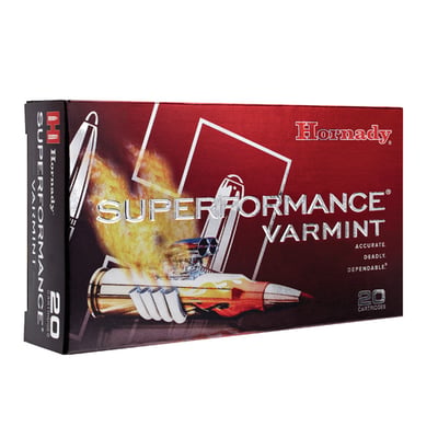 Hornady Superformance Varmint .223 Rem 53gr V-Max 20 Rounds