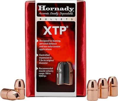 Hornady XTP Projectiles .38 Cal .357" 180gr 100 Count
