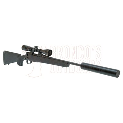 Howa 1500 Black Stock 7mm-08 Rem 20" + Nikko Stirling GamePro 3-9x40 Scope + Ghost Modular Suppressor