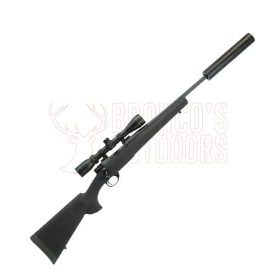 Howa 1500 Black Stock 7mm-08 Rem 20" + Nikko Stirling GamePro 3-9x40 Scope + Ghost Modular Suppressor