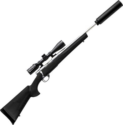 Howa 1500 S/S 20" Threaded Black .308 + Nikko Stirling Panamax 3-9x40mm Rifle Scope + Nielsen Sonic Suppressor + Buffalo River Carry PRO Gun Bag II with Silencer Pocket 52"