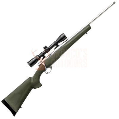 Howa 1500 Stainless Steel 20" Threaded Green .243 + GamePro 3-9x40mm Scope