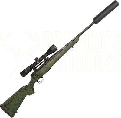 Howa M1500 Superlight Cerakoted Carbon 7mm-08 16" Green + Vortex Diamondback 4-12x40mm Scope + Oceania Defence Alpine Hunter Titanium Suppressor
