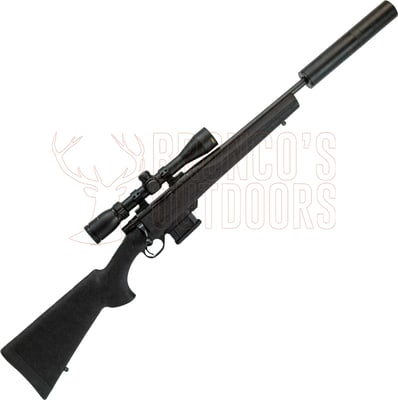 Howa Mini Action Blued Black Stock .223 Rem 18" + Nikko Stirling Game Pro Riflescope 3-9x40 + Ghost Modular Suppressor