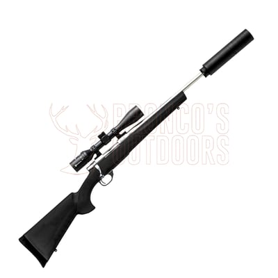 Howa Mini Stainless Steel 20" Threaded Black 6.5 Grendel + Panamax 3-9x40 Scope + Sonic Suppressor + Rifle Bag