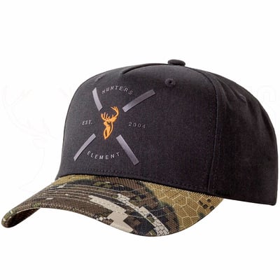 Hunters Element Cross Cap Black Desolve Veil Camo One Size