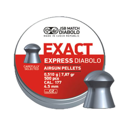 JSB Match Diabolo Exact Jumbo Heavy Diablo Airgun Pellets .177 10.34gr 500 Pellets