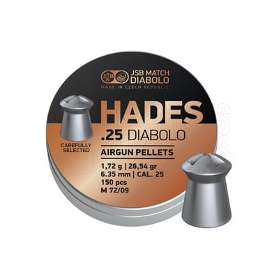 JSB Match Diabolo Hades .25 Cal 1.720gr HP 300 Rounds