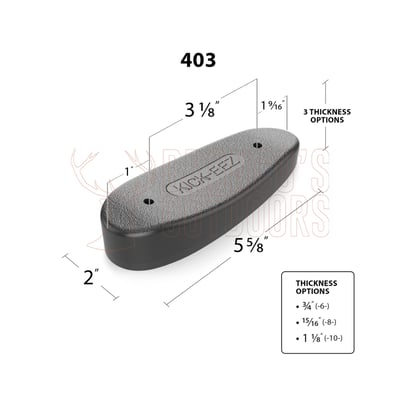 Kick-Eez Modified Trap Recoil Pad Grind to Fit TSK