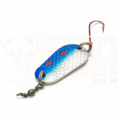 Kilwell Zed Spinner Single Hook Silver Blue 7gm