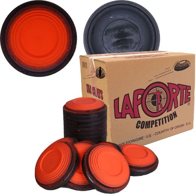 Laporte Orange Black Rim 108mm Clay Targets 150 Count