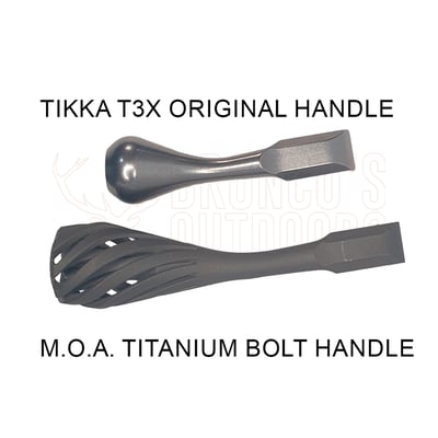 M.O.A. Innovations Titanium Bolt Handle for Tikka T3 T3X