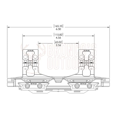 Magne-Tech Magnetic Scope Mount Set 30x38.5mm