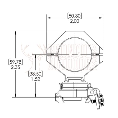 Magne-Tech Magnetic Scope Mount Set 30x38.5mm