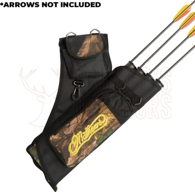 Mathews Archery Quiver with Shoulder Strap and Storage Pocket