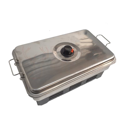 Monster Fish Smoker Double Tray Stainless Steel