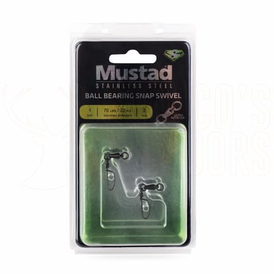 Mustad Ball Bearing Swivel with Tournament Snap