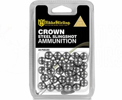 Nikko Stirling Slingshot Steel Shot 9mm 30 Pieces