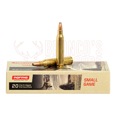 Norma Oryx .222 Rem 55gr SP 20 Rounds