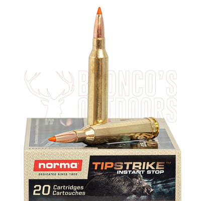 Norma Tipstrike 7mm Rem Mag 160gr Polymer Tip 20 Rounds