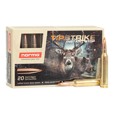 Norma Tipstrike 7mm Rem Mag 160gr Polymer Tip 20 Rounds