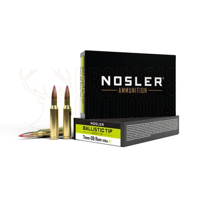 Nosler Ballistic Tip 7mm-08 Rem 140gr 20 Rounds