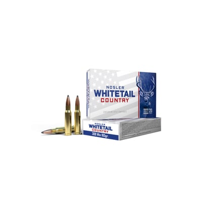 Nosler Whitetail Country .308 Win 165gr Solid Base SP 20 Rounds