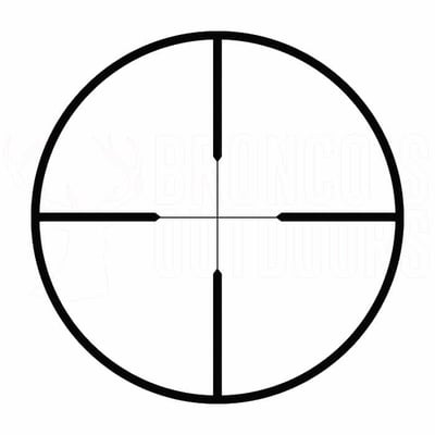Outdoor Outfitters 3-9x40 Duplex Matte Riflescope + Weaver Rings