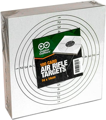 Outdoor Outfitters Air Rifle Targets 100 Card