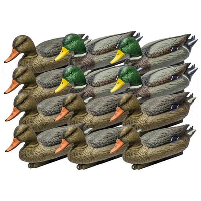 Outdoor Outfitters Mallard Family Duck Decoys 16" 12 Pack