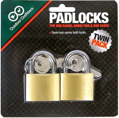 Outdoor Outfitters Padlocks - Twin Pack